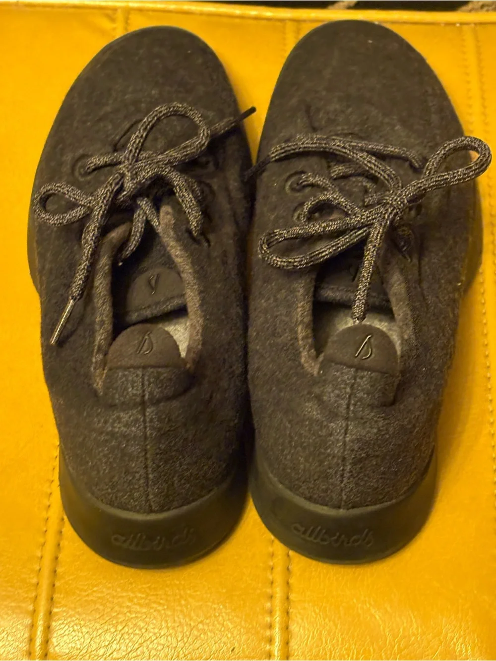 Charcoal Gray Wool Lace-Up Sneakers
